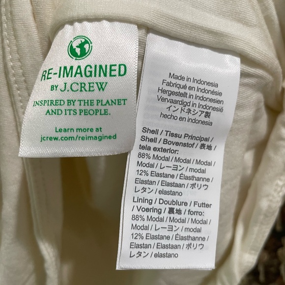 🤍 NWT J Crew high scoop neck long sleeve tee sz S - Picture 3 of 5